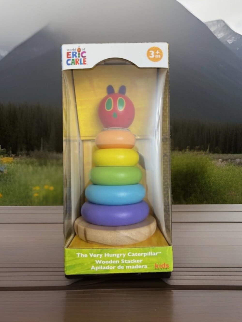 RARE Vtg 2011 Very Hungry Caterpillar Wooden Stacking Stacker 7" Eric Carle NEW